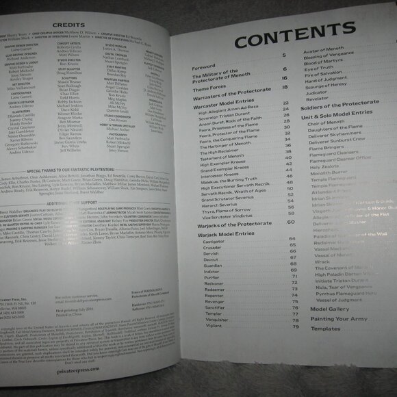 Warmachine RPG Softcover Book Protectorate of Menoth Command 2409A6 - Picture 5 of 9